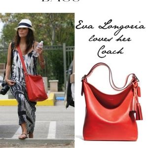 🌷Coach legacy Duffle Vermillion orange